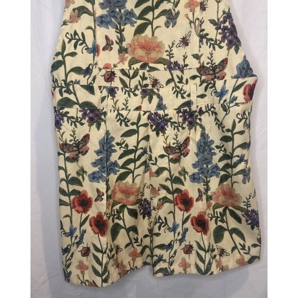 Cider Women’s Colorful Floral Romper Shortall Overall Front Pocket Sz M NEW - Picture 3 of 8